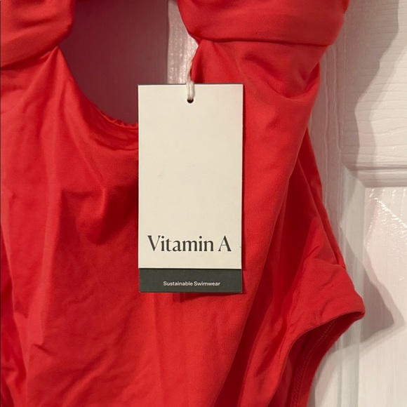 Vitamin A Red One-Piece Swimsuit - Picture 2 of 8